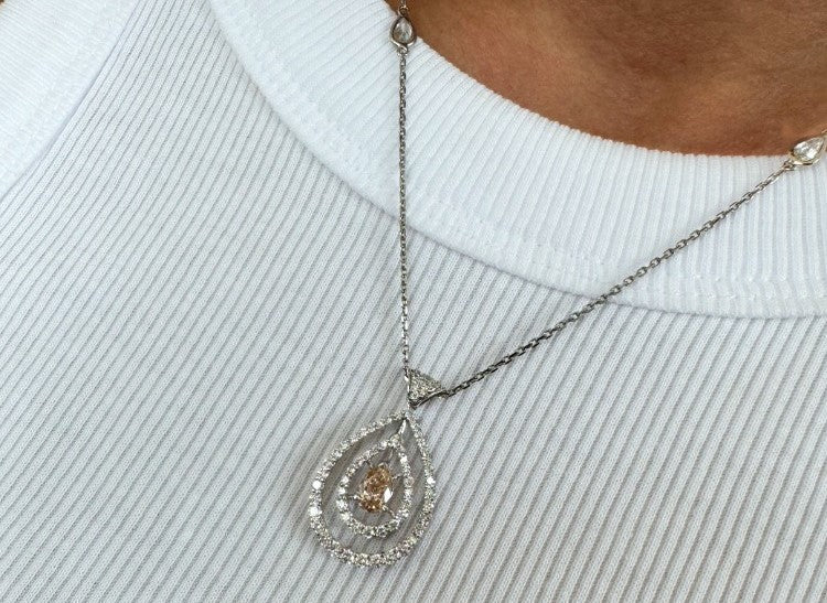 Champagne Drop Necklace