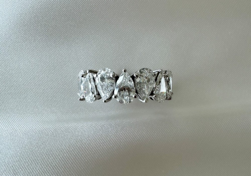 Pear Shape Eternity Band