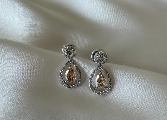 Champagne Drop Earring