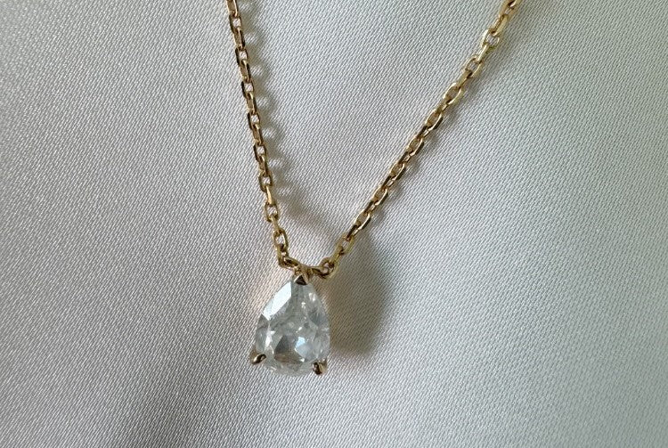 Pear Solitaire Necklace