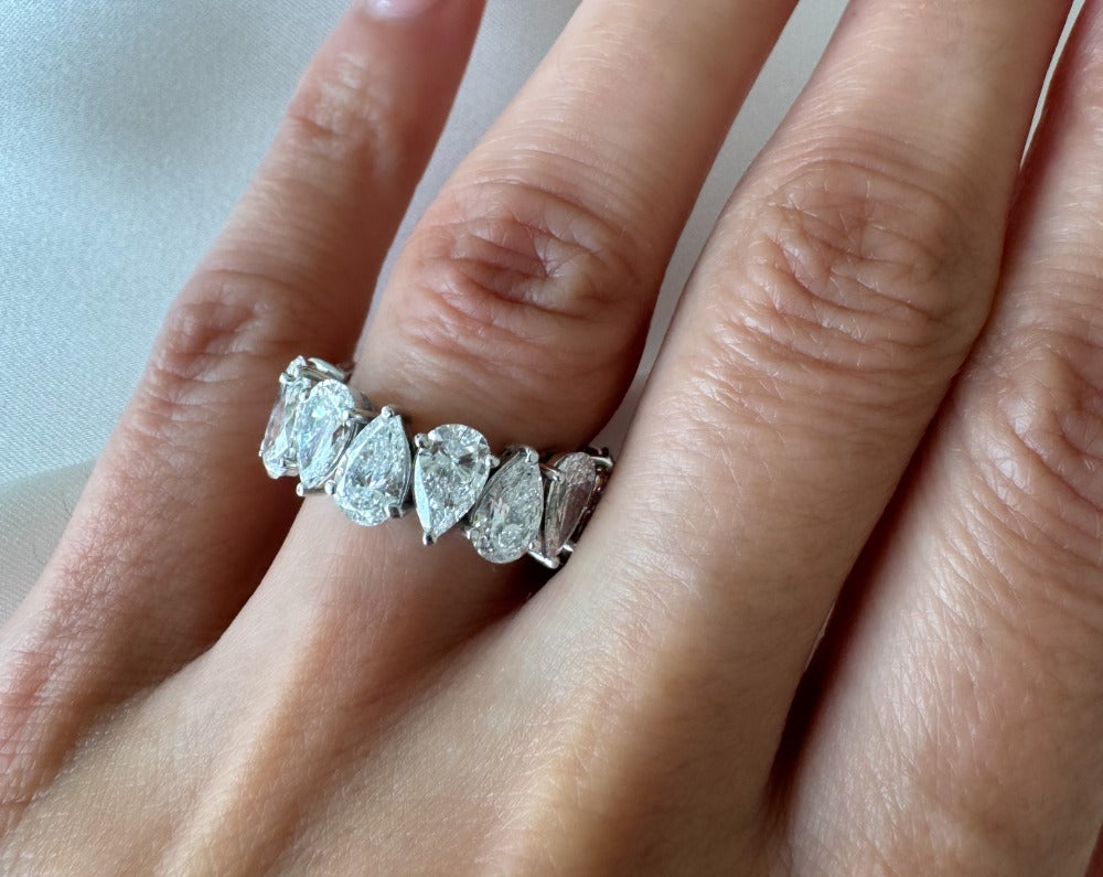 Pear Shape Eternity Band