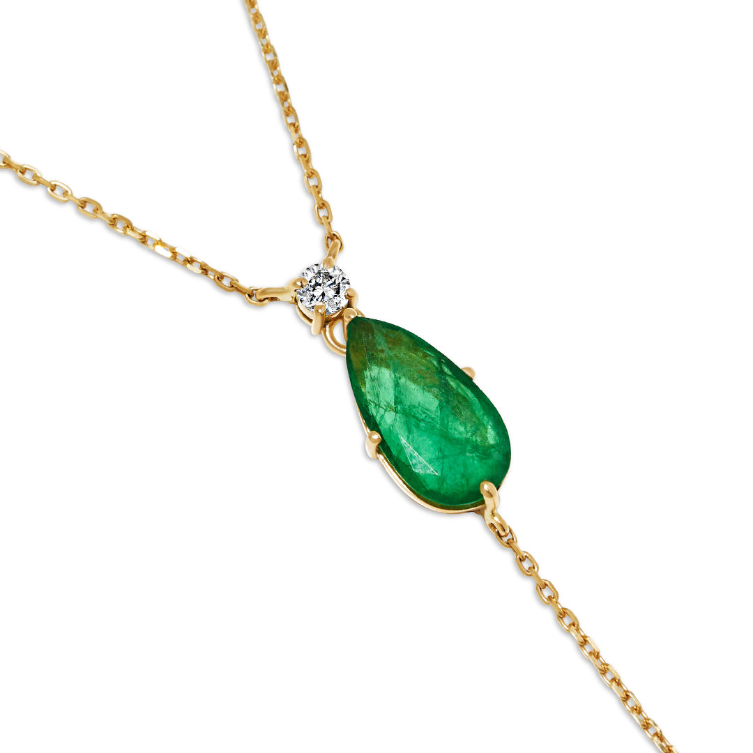 Emerald Drop Necklace